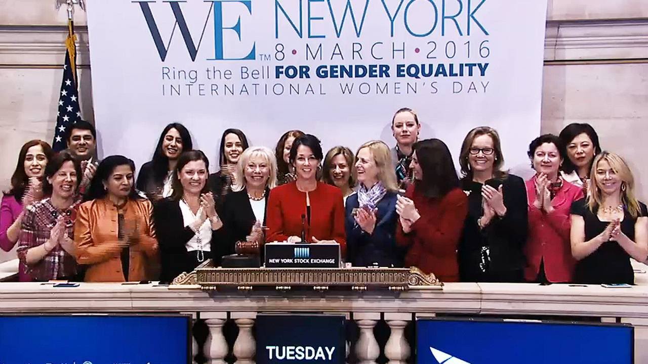 Women Ring the Opening Bell to Mark Intl. Women’s Day