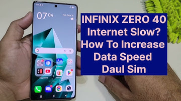 Infinix Zero 40 Daul sim Internet Setting How To Fix