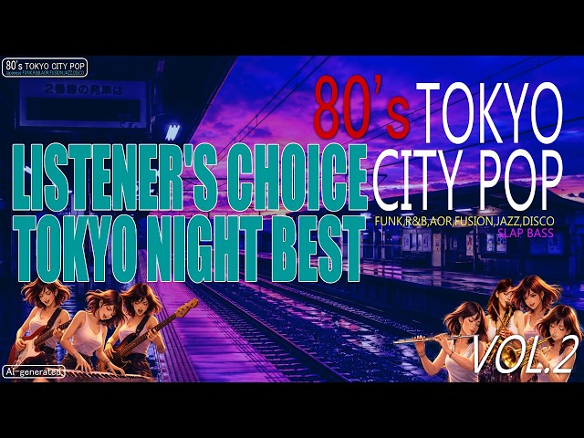 80's【LISTENER'S CHOICE】TOKYO NIGHT BEST🌃シティポップ名曲集