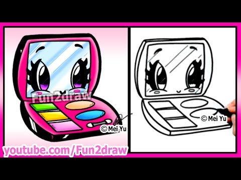 Cute Makeup - How to Draw Easy - Cosmetics and Makeup Tutorial Fun2draw Cartoon Art Lesson