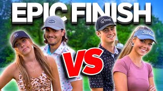 Our First Ever FOURSOME? | We Take On Gm Golf and Claire!