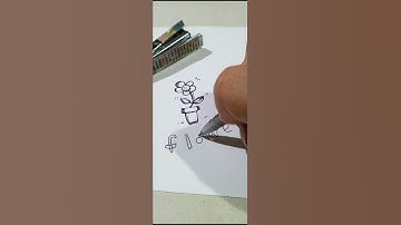 FLOWER + POT part 4 sketching and drawing #yiichy