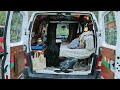 Micro Camper Van Conversion of Citroen Berlingo UK with Hungarian Puli Van Life 2020