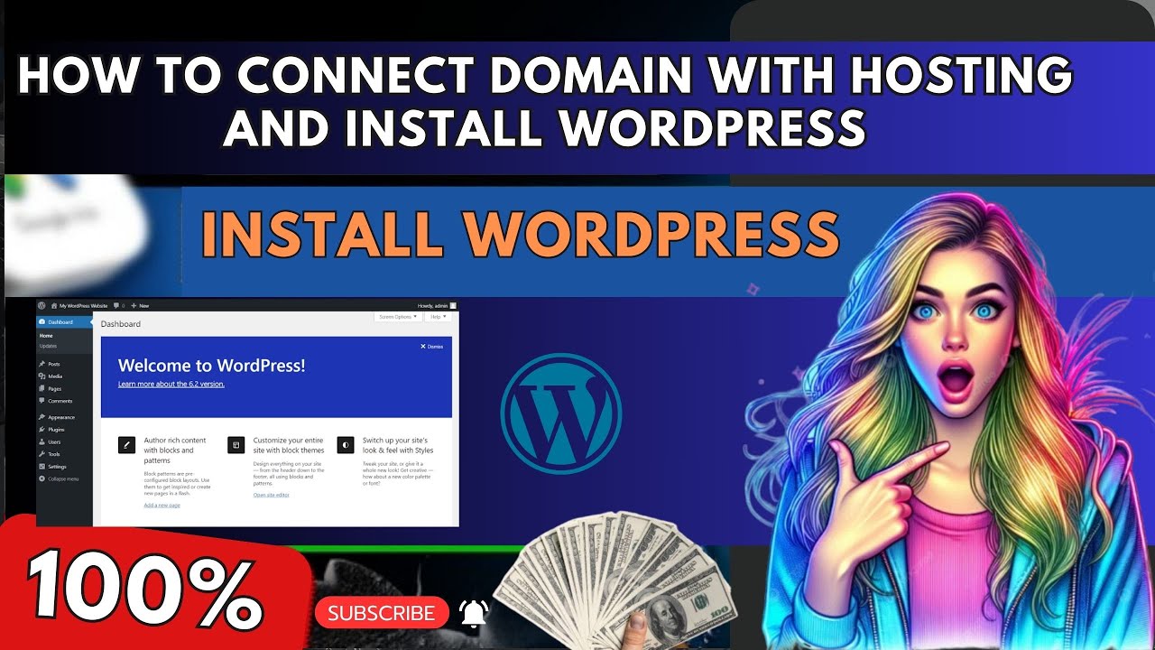How to Connect Domain with Hosting and Install Wordpress ...
