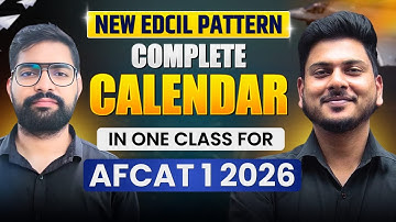 Complete Calendar in One Class for AFCAT Exam | AFCAT 1 2026 Reasoning