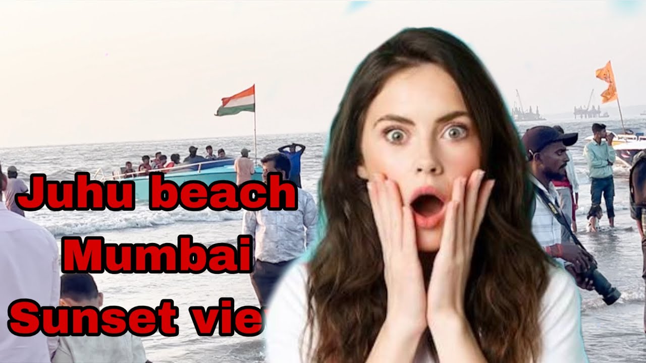 Juhu beach Mumbai sunset 🌆 
