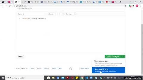 Sharing code snippets using GitHub gist