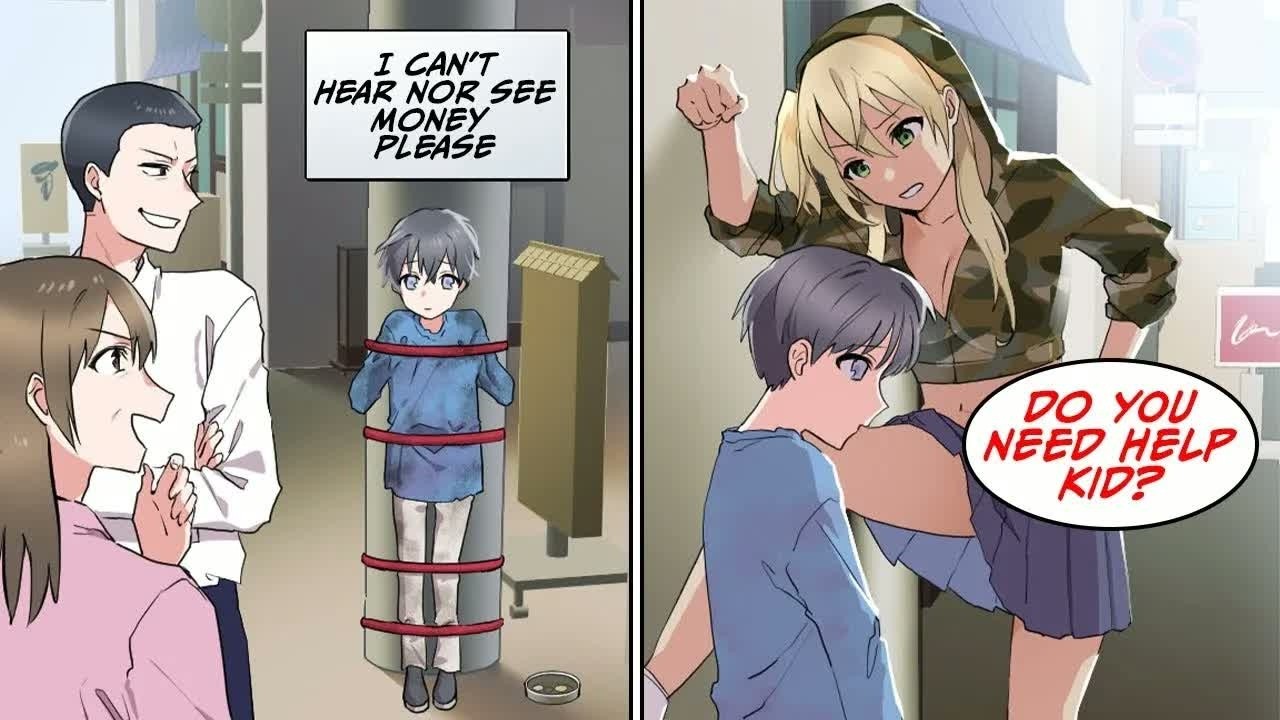 A boy, blind and deaf was begging for money in the city    Manga Dub