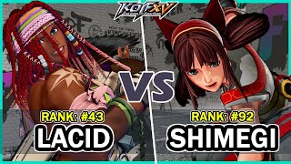 KOF XV 🔥 Lacid (Darli Dagger/Haohmaru/Nakoruru) vs Shimegi (Kula/King/Nakoruru) 🔥 Steam