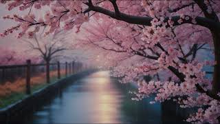 Cherry Blossom:Beautiful & Soothing Sounds#naturesymphony #cherryblossomchannel #sakura #rainthunder