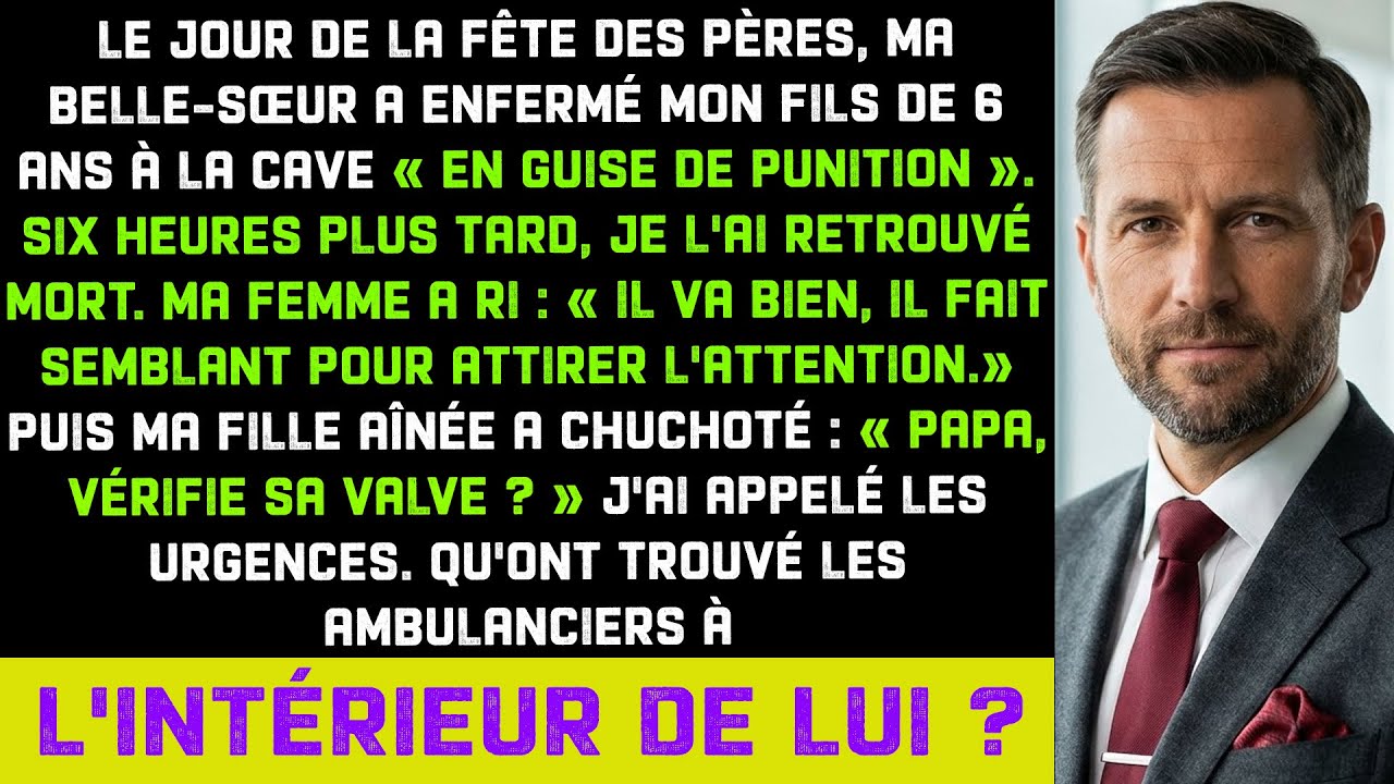 Mon frère a enfermé mon fils dans la cave. 6h plus tard, les paramédics ont vu ce qui était en lui..