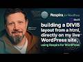 first demo. converting any HTML template to a native Divi page with Claude + Respira.