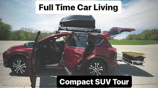 Car Home Tour: Living in my 2018 Toyota Rav4