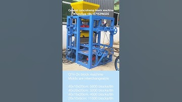 LMT4-26 QT4-26 QT4-24 chb 6inch cement hollow block machine in Jamaica Ghana, machines de blocs btcs