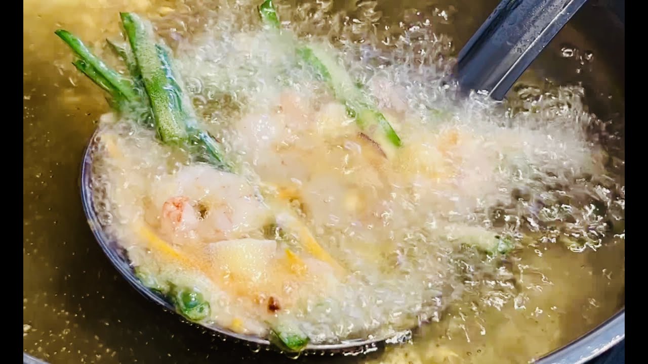 Easy Malaysian Deep fried Crispy Shrimp Fritters No Baking Power No