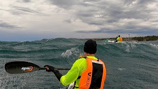 Gale force wind, dramatic clouds, great fast run!