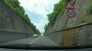 Driving on Seaside Road - Dashcam view of Slovenian Route
