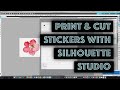 Silhouette Cameo 4 tutorial on creating stickers with print and cut function