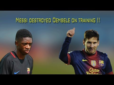 Messi DESTROYED Dembele on training !! 2017/2018