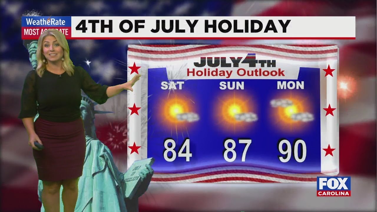 Rain and storms today, rain clears in time for the holiday weekend ...