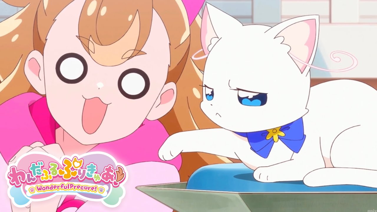 Yuki cat punches Komugi | Wonderful Pretty Cure! - YouTube