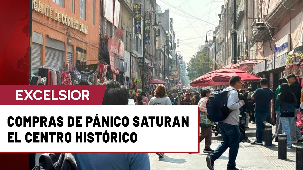 Compras de pánico saturan el Centro Histórico de la CDMX en vísperas de Navidad