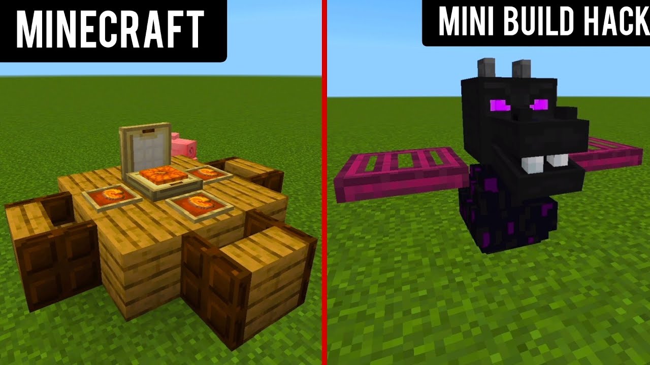 Top 5 Mini Build Hack🔥In [MINECRAFT] Minecraft Top 5 Op Mini build hack ...