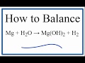 Balancing Chemical Equations Concepts