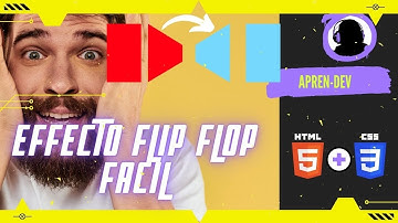 🟥Tarjetas Giratorias con HTML y CSS Fácil (efecto Flip Flop)