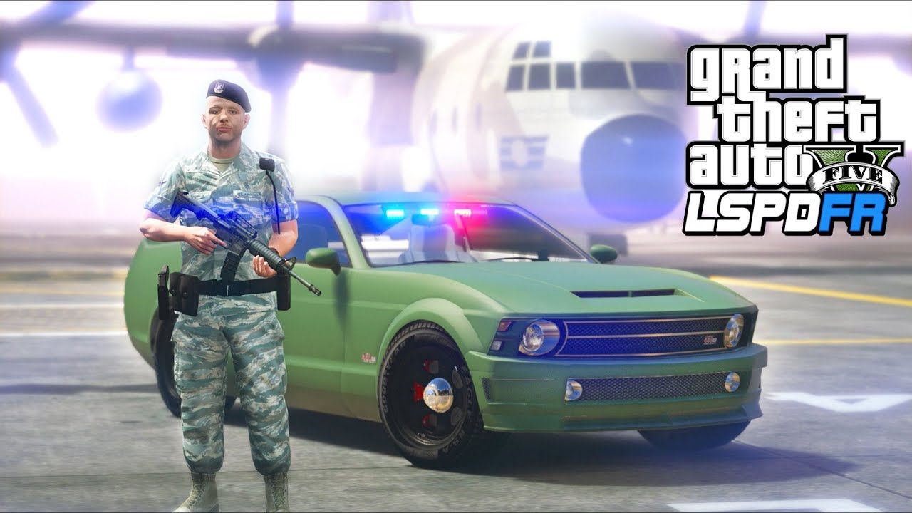 GTA 5 - LSPDFR Ep504 - INSANE Military Base Police Patrol!!
