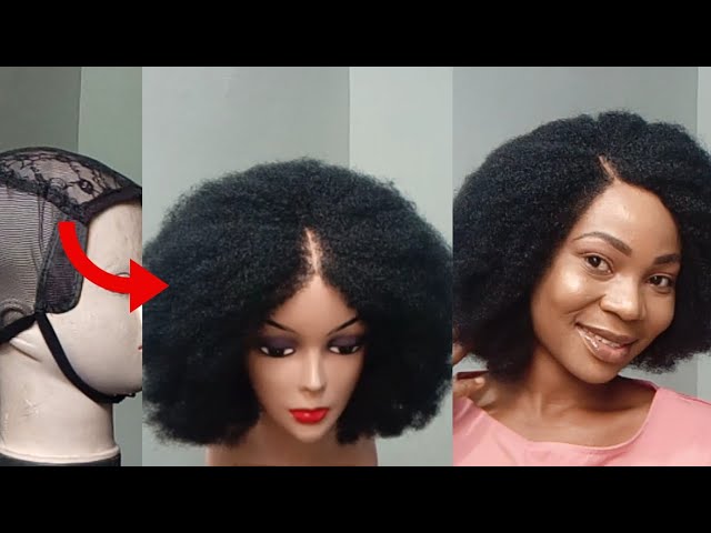 Diy Afro Kinky Wig Using x-pression Product / natural hairstyle tutorial /  no closure 