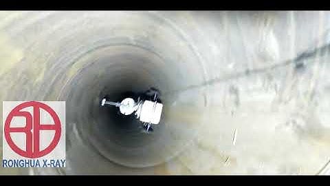 X-Ray Pipeline Crawler Running inside long distance pipeline (Ronghua X-Ray)