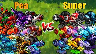 PVZ 1 Fusion 3.6 Challenge!! Team Pea VS Team Super Pea VS 300 Zombie Random - Who Will Win? screenshot 5