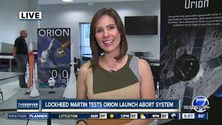 Lockheed Martin tests Orion launch abort system