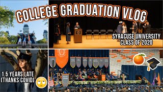 COLLEGE GRADUATION VLOG (1.5 years later 😅) | Syracuse University Class of 2020 + rant about men