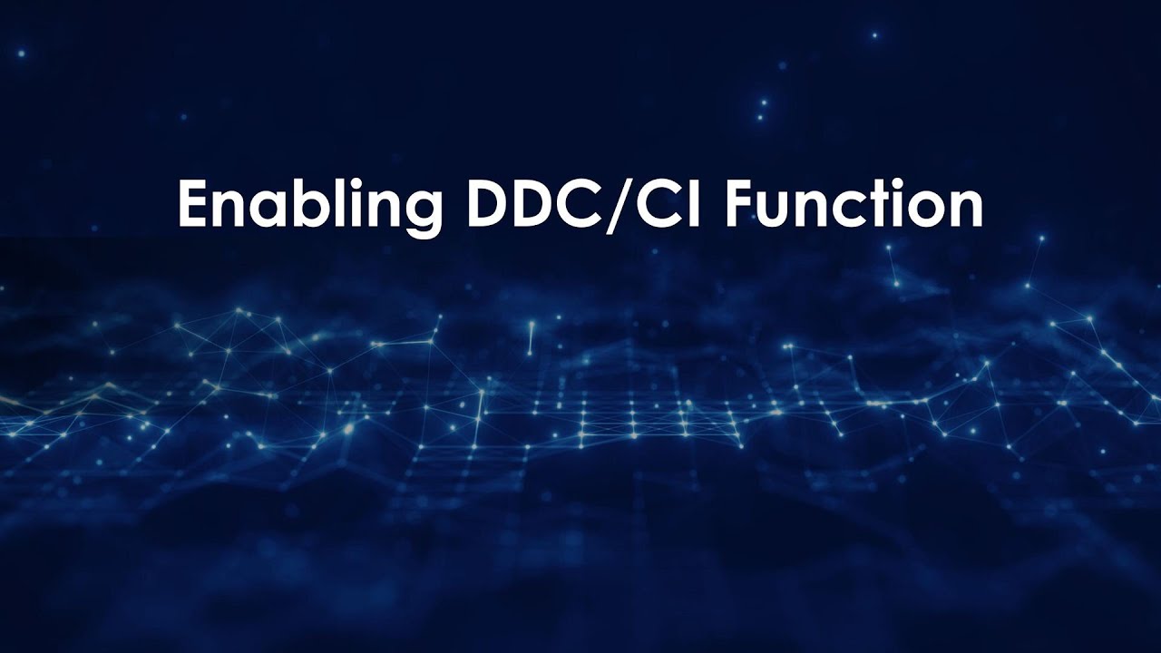 Enabling DDC/CI Function - YouTube