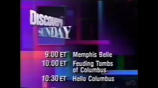 Discovery Channel Sunday - American History Promo 1992