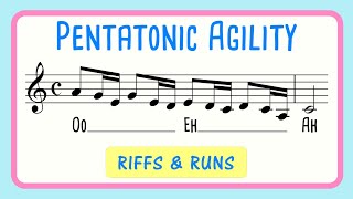 Pentatonic Descending Riffs and Runs for Vocal Agility | Oo Eh Ah