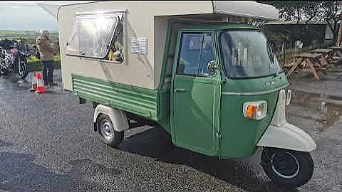 PIAGGIO APE CAMPER PROJECT. World's smallest Campe...