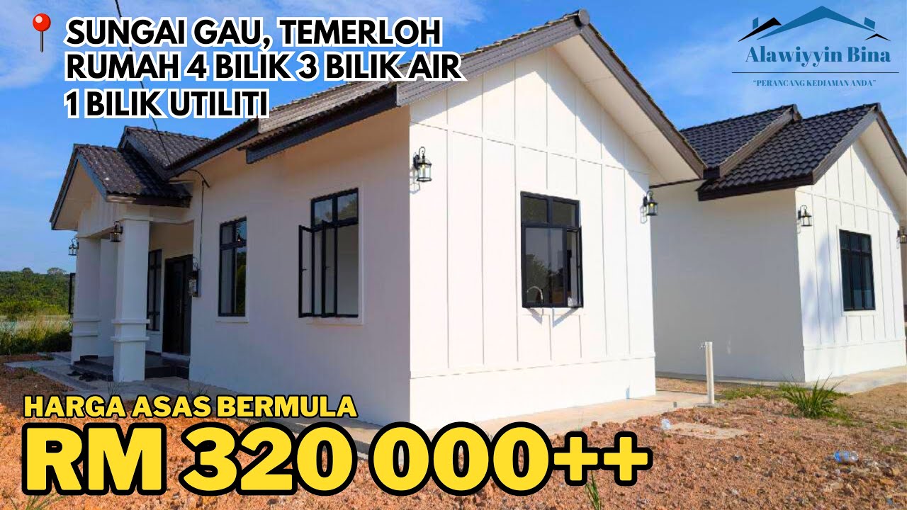 BANGLO 4 BILIK 3 BILIK AIR 1 BILIK UTILITI - SUNGAI GAU, TEMERLOH