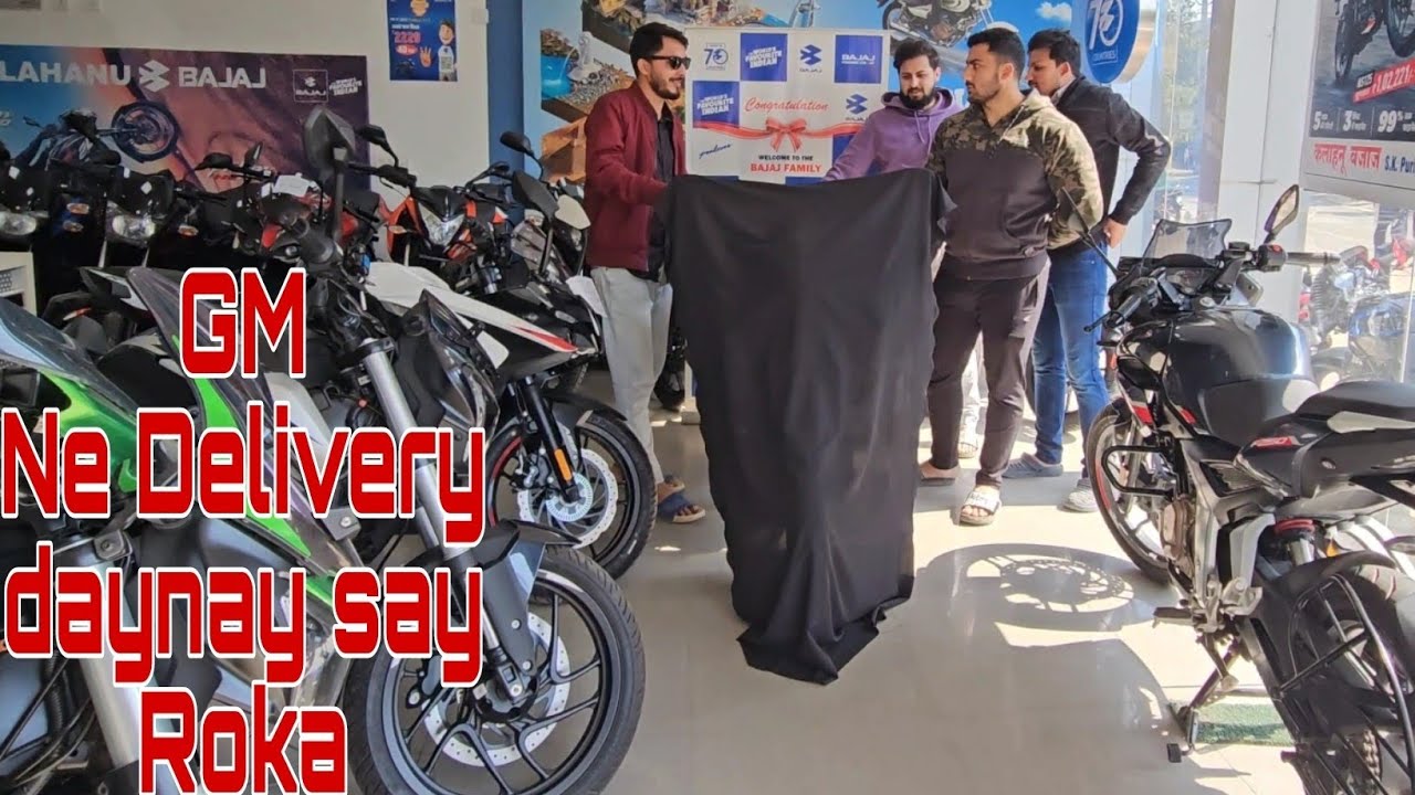 Taking Delivery Of My New Bike🤩 Pulsar Ns200 Showroom walay Ne