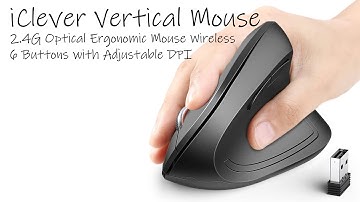 Unbox & Demo: iClever Wireless Vertical Ergonomic Mouse - 2.4G Optical - 6 Buttons & Adjustable DPI