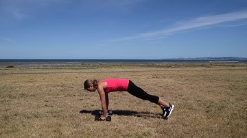 Burpees With Bicep Curls