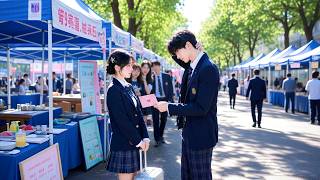 On First Day of School,Cinderella Runs Into Crush Campus Heartthrob,Yet,He say Love her In Public! screenshot 1