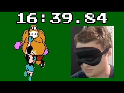 Blindfolded Punch-Out in 16:39.84 (Former World Record)