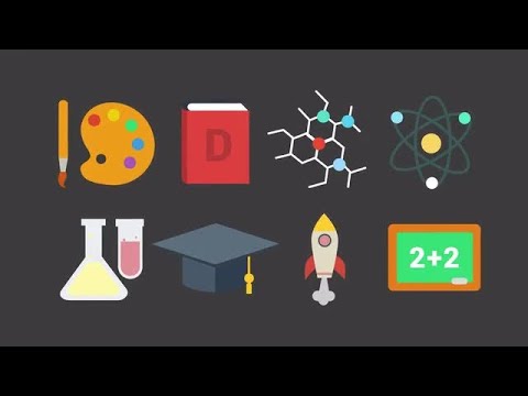Education Icons Pack Stock Motion Graphics