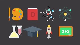 Education Icons Pack Stock Motion Graphics