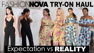 Famous FASHIONNOVA TRYON HAUL for Non Curvy Girls Expectations vs Reality Profile