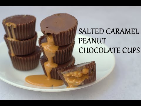 Salted Caramel Chocolate Cups - No Bake!