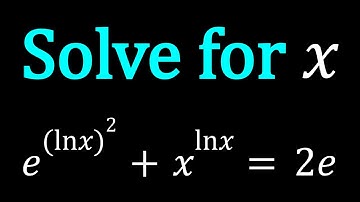 A Homemade Exponential Log Equation